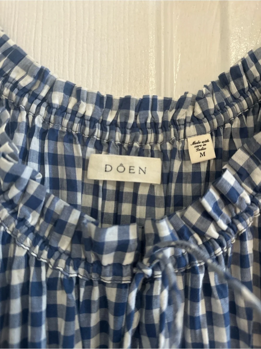 Doen Emmaretta Blue Gingham Dress - Picture 6 of 7